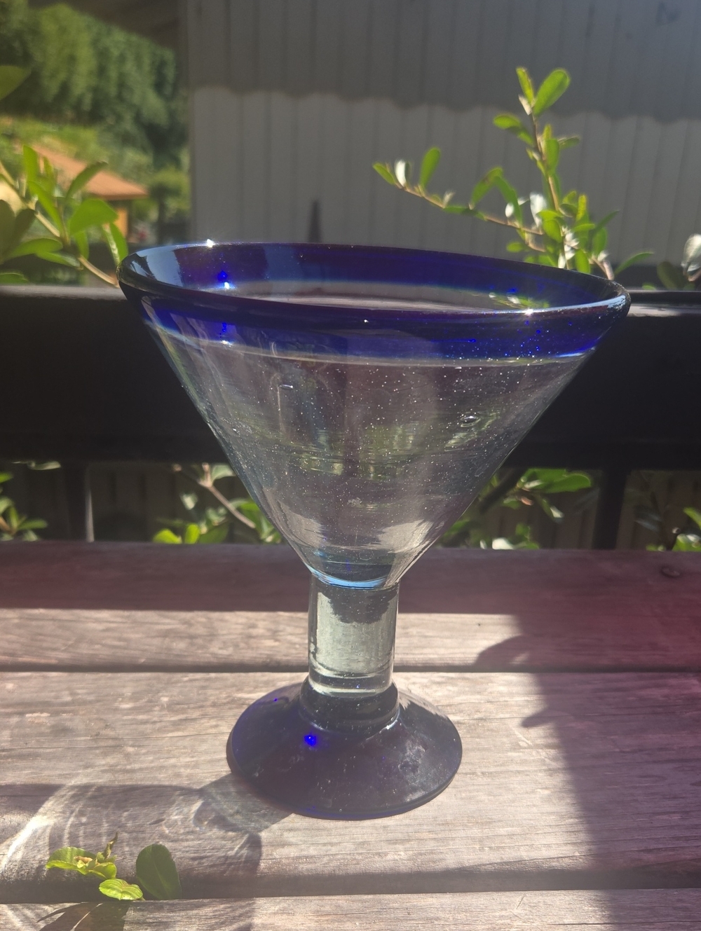 Extra Large 26oz. Mexican Hand-blown Recycled Glass Martini Margarita Glass